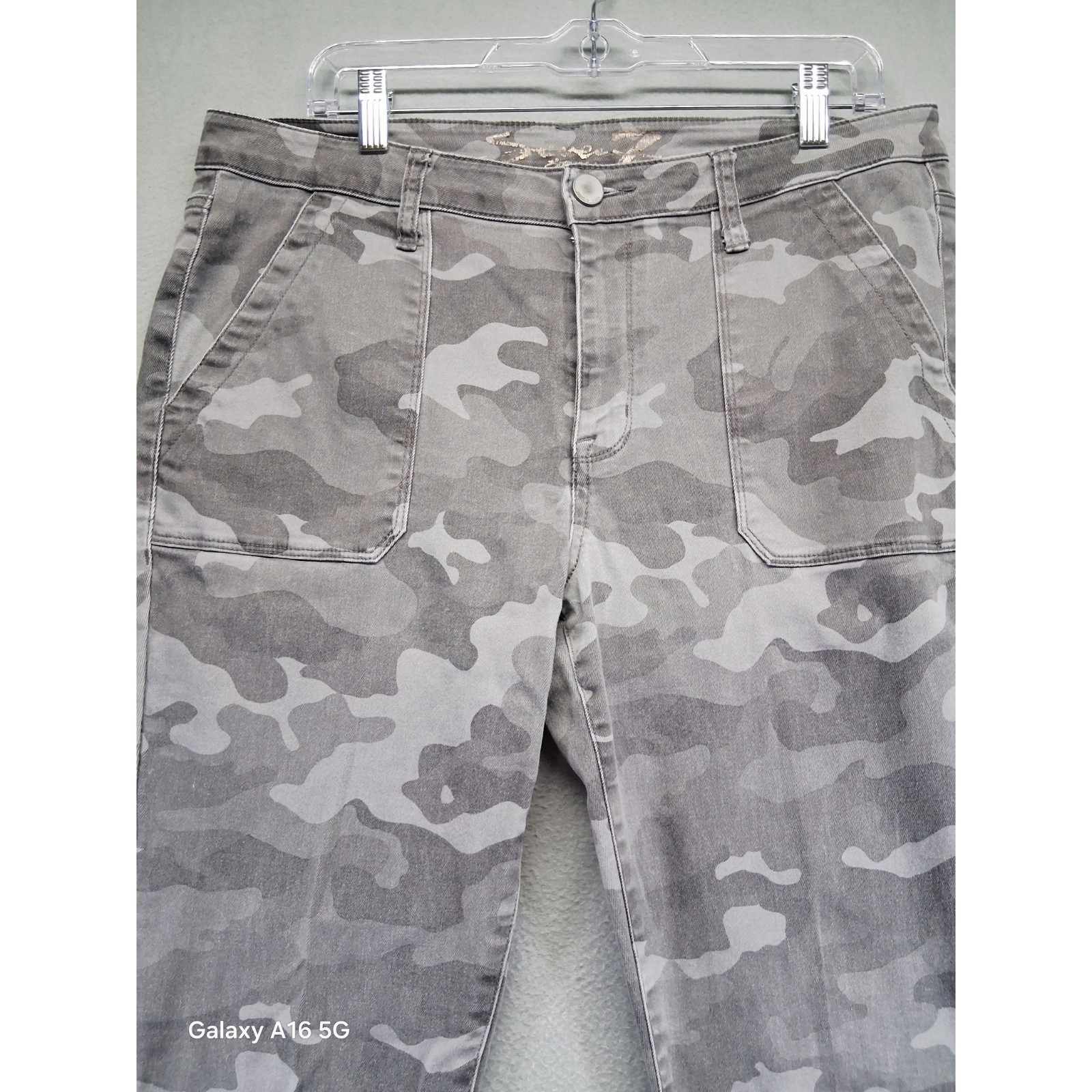 Seven 7 Gray Camo Youth Girls Skinny Jeans Size 14